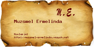 Muzsmel Ermelinda névjegykártya